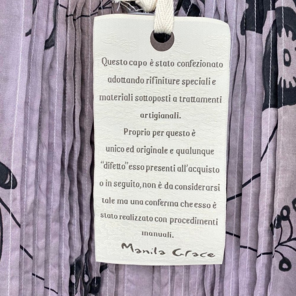 Manila Grace Silk Blend Button Front Mini Dress - Picture 7 of 12